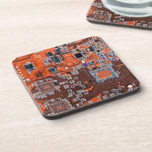 Porta-copo Circuito Impresso Conjunto PCB Circuito Laranja Co