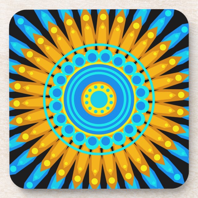 Porta-copo Círculo Geométrico Mandala Art Design 48256 (Frente)