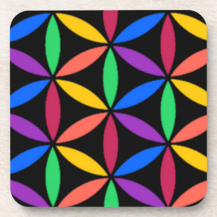 Porta-copo Círculos arco-íris