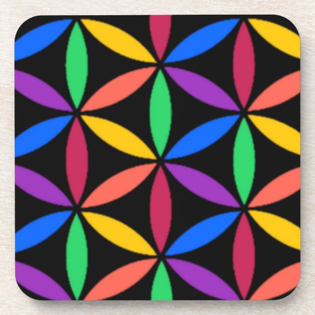 Porta-copo Círculos arco-íris (Frente)