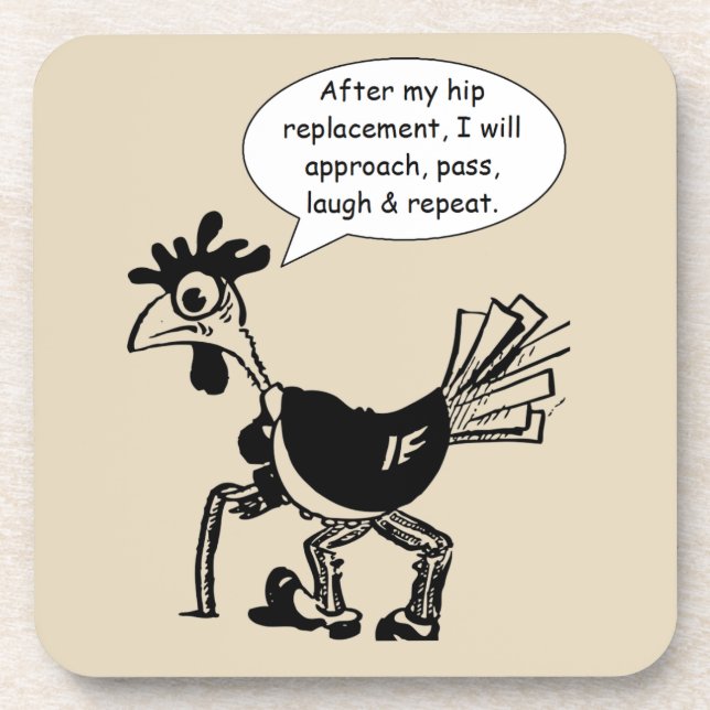 Porta-copo Cirurgia de substituição de anca - citação diverti (Frente)