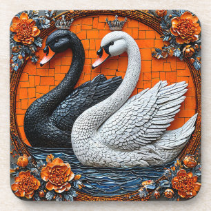 Porta-copo Cisnes de Casamento