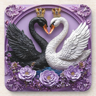 Porta-copo Cisnes de Casamento