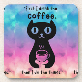 Porta-copo citação do gato