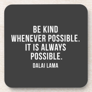 Porta-copo citação motivacional do Dalai Lama