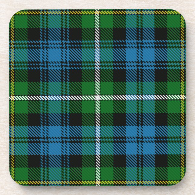 Porta-copo Clã Escocês Campbell De Argyll Tartan Xadrez (Frente)