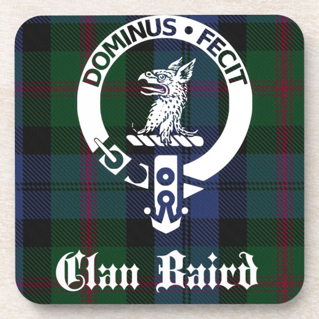 Porta-copo Clan Baird Crest Tartan (Frente)