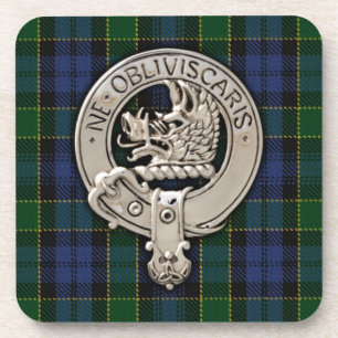 Porta-copo Clan Campbell Crest & Breadalbane Tartan
