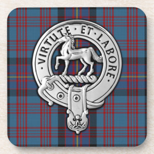 Porta-copo Clan Cochrane Crest & Azure Tartan