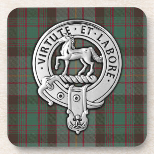 Porta-copo Clan Cochrane Crest & Hunting Tartan