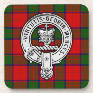 Porta-copo Clan Donnachaidh (Robertson) Crest & Tartan