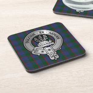 Porta-copo Clan Ferguson Crest & Tartan