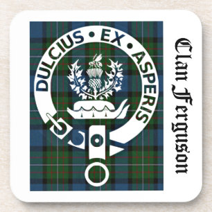 Porta-copo Clan Ferguson Crest Tartan