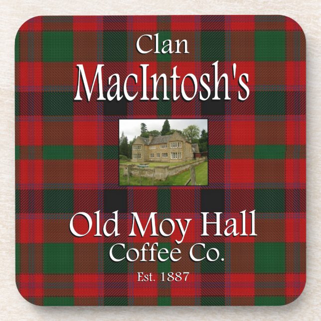 Porta-copo Clan MacIntosh's Old Moy Hall Coffee Co. (Frente)