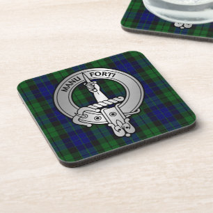 Porta-copo Clan MacKay Crest & Tartan