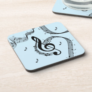 Porta-copo Climactic G Clef Music Blue