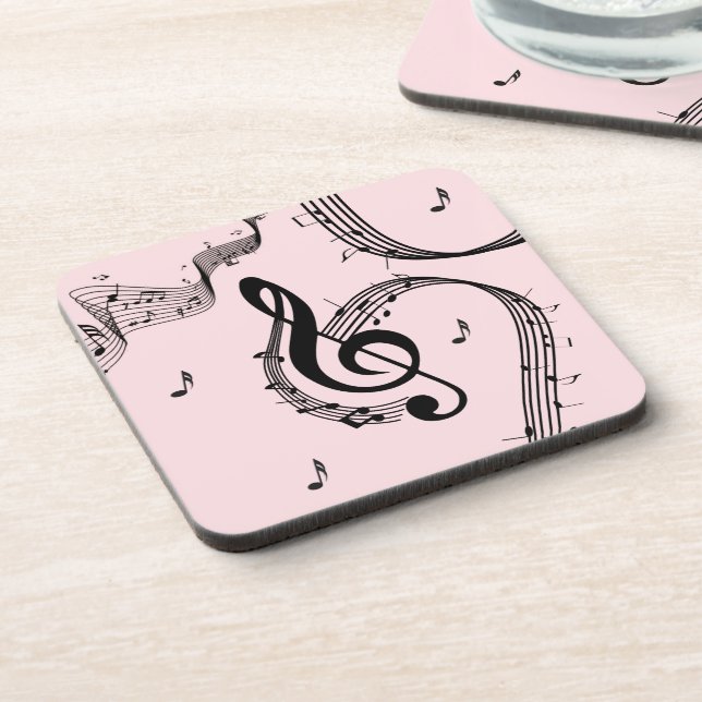 Porta-copo Climactic G Clef Music Pink (Left Side)