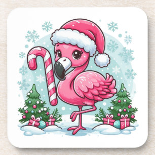 Porta-copo Clipe de Sublimação do Flamingo de Natal