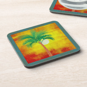 Porta-copo Coaster de Bebida de Árvore Palm