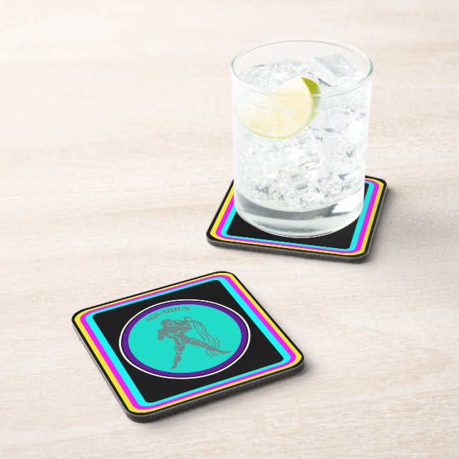 Porta-copo Coaster de Bebidas Aquário (Lado Direito)