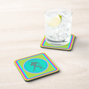 Porta-copo Coaster de Bebidas Aquário