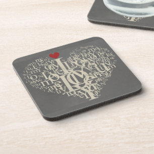 Porta-copo Coaster De Bebidas De Amor
