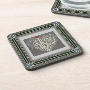 Porta-copo Coaster De Bebidas De Amor