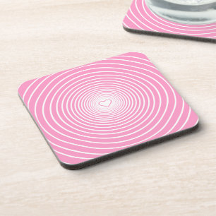 Porta-copo Coaster de Bebidas de Cores Personalizadas - Amor 