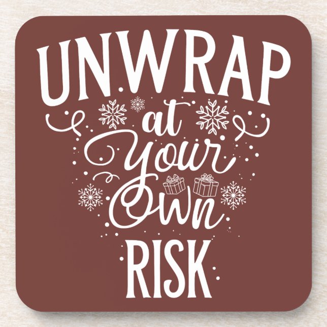 Porta-copo Coaster de Bebidas de Natal Engraçado (Frente)