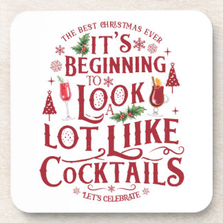 Porta-copo Coaster de Bebidas de Natal Engraçado