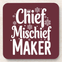 Coaster de Bebidas de Natal Engraçado