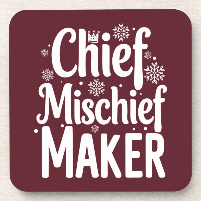 Porta-copo Coaster de Bebidas de Natal Engraçado (Frente)