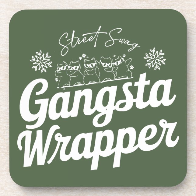 Porta-copo Coaster de Bebidas de Natal Engraçado (Frente)