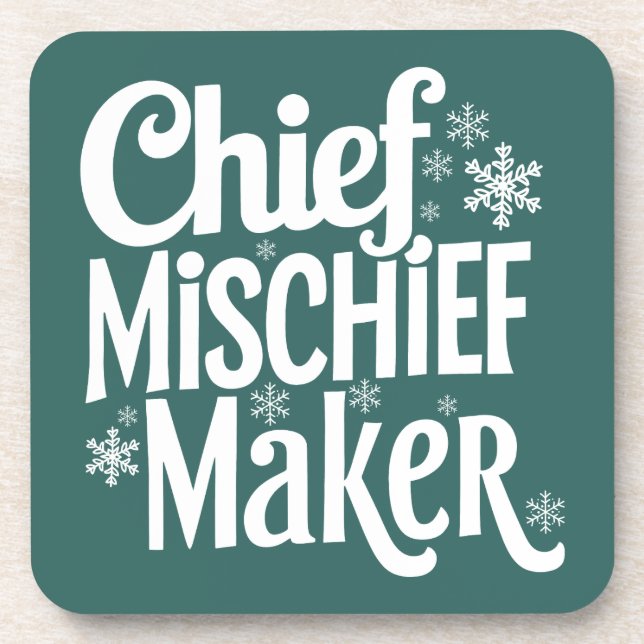 Porta-copo Coaster de Bebidas de Natal Engraçado (Frente)