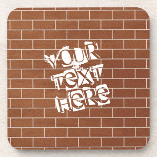 Porta-copo Coaster de Bebidas de Texto Personalizadas - Uma P