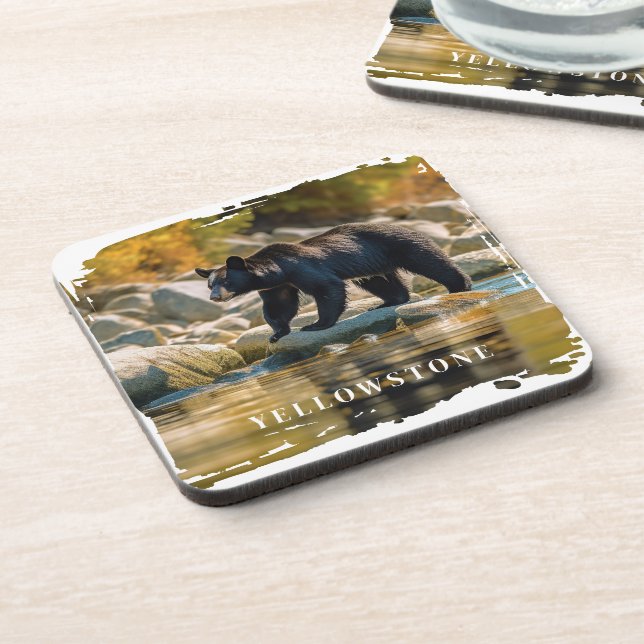 Porta-copo Coaster De Bebidas De Urso Yellowstone (Left Side)