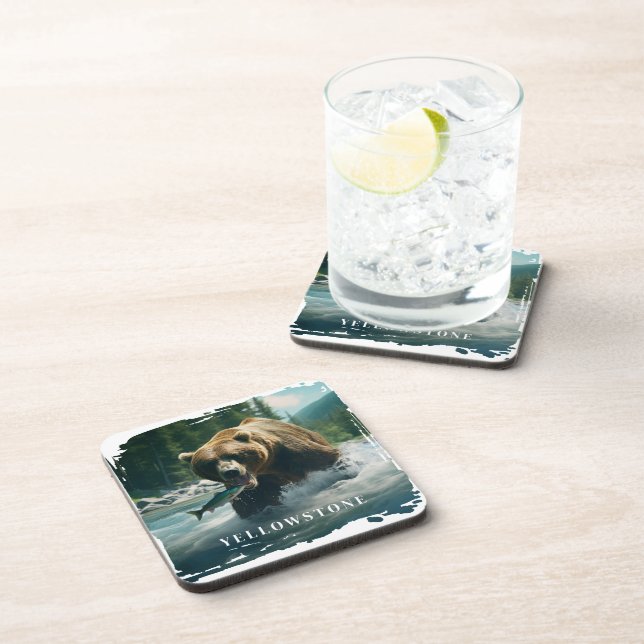 Porta-copo Coaster De Bebidas De Urso Yellowstone (Lado Direito)