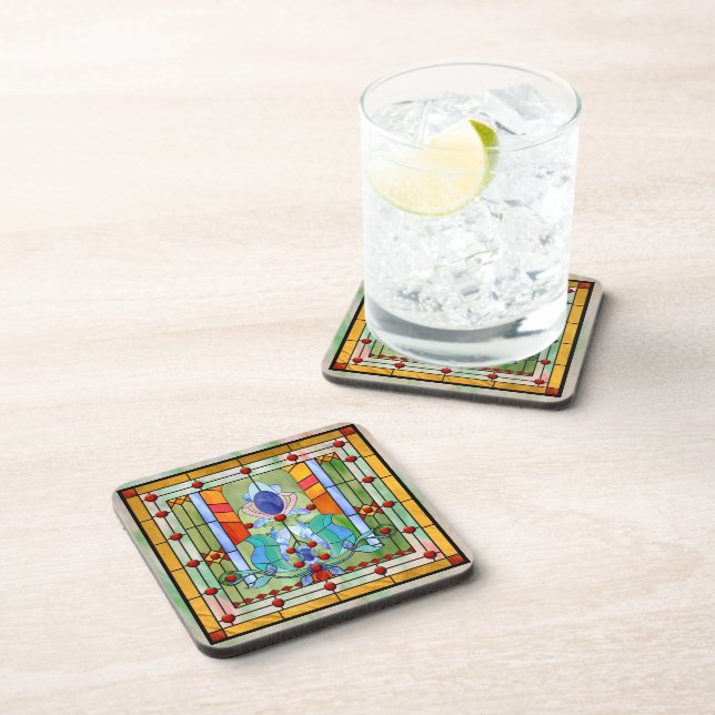Porta-copo Coaster De Bebidas Fantasy De Vidro Stido (Lado Direito)