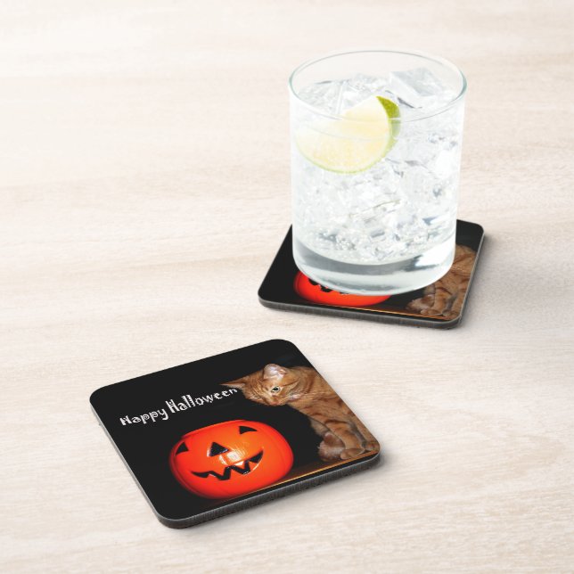 Porta-copo Coaster de Bebidas Feliz Halloween (Lado Direito)