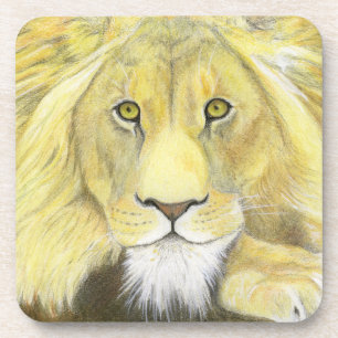 Porta-copo Coaster de Bebidas Lion Africanas