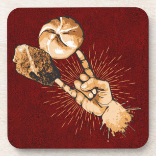 Porta-copo Coaster Rock and Roll Beaver