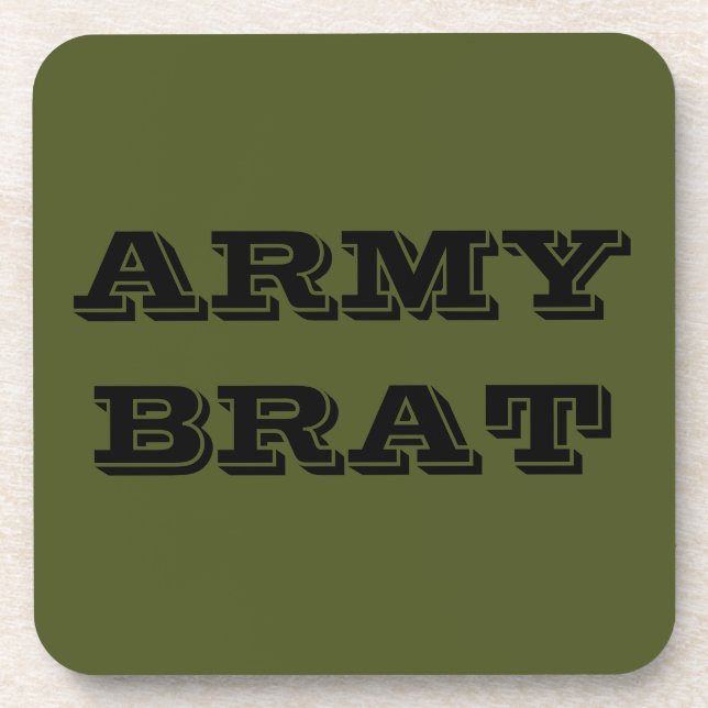 Porta-copo Coaster Set Army Brat (Frente)
