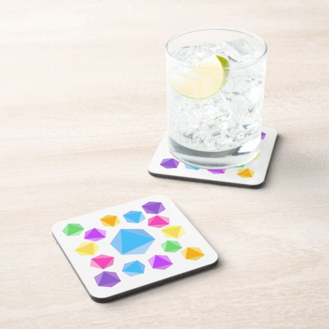 Porta-copo Coasters de Arco Arco-Íris D8 (Lado Direito)