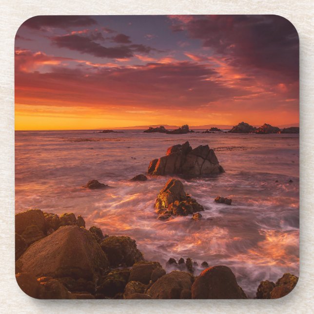 Porta-copo Coastline | Sunset Pacific Grove Carmel California (Frente)