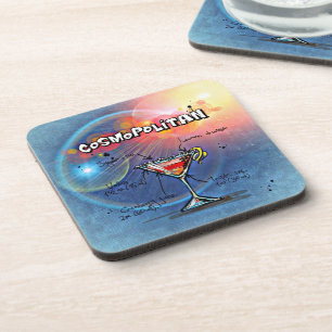 Porta-copo Cocktail cosmopolita ( nº 2 de 12 conjuntos de re
