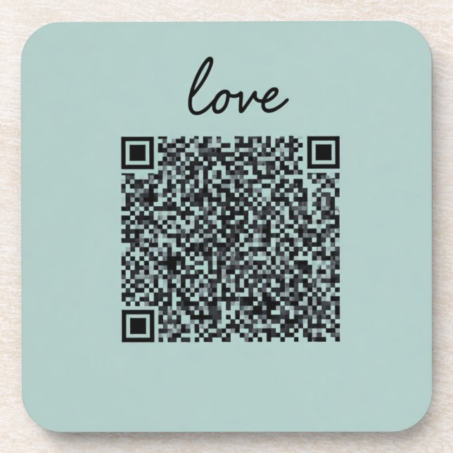 Porta-copo Código QR de Amor (Frente)