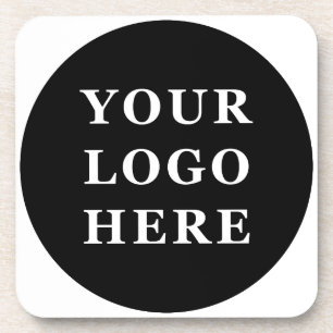 Porta-copo Código QR preto elegante e elegante