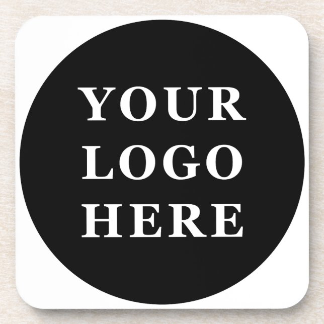 Porta-copo Código QR preto elegante e elegante (Frente)