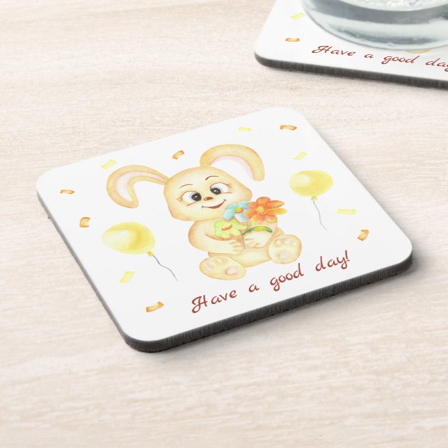 Porta-copo Coelhinho bonito para um bom humor (Left Side)