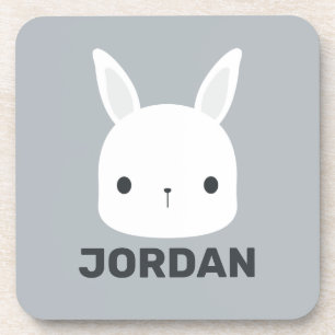 Porta-copo Coelho Bonito com Nome Personalizado